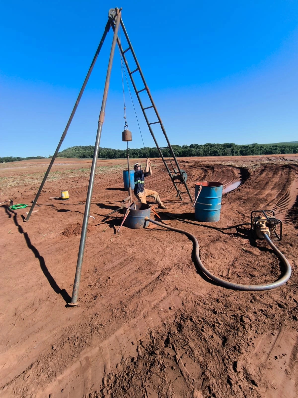 Coleta de amostras de solo