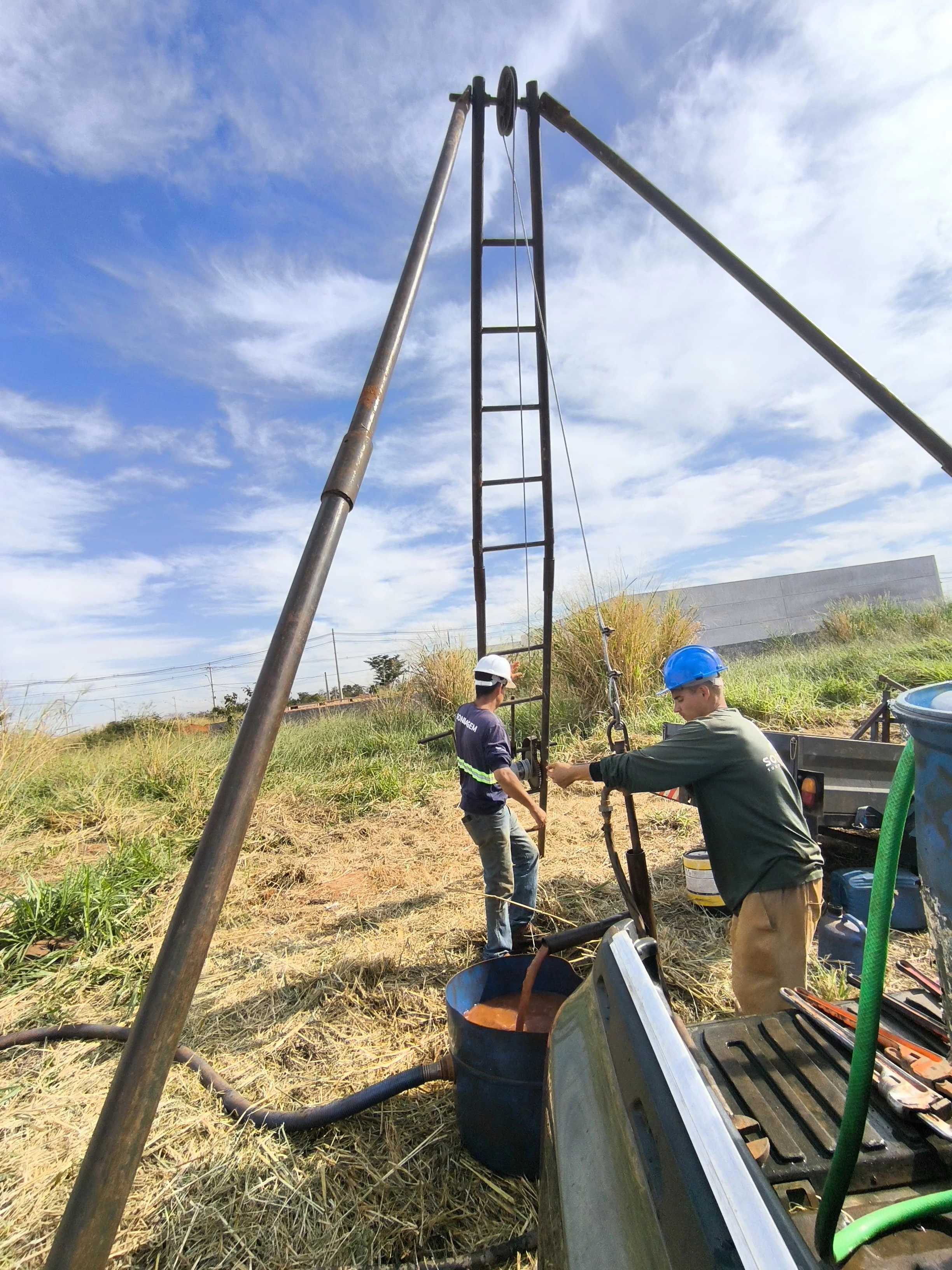 Análise de solo em laboratório